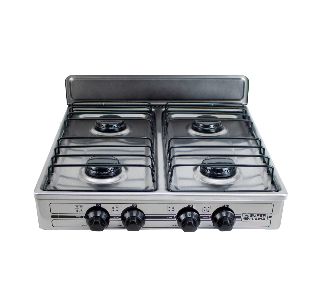 Parrilla de Gas Super Flama 4Q-TA 4 Quemadores Acero Inox ALBY10