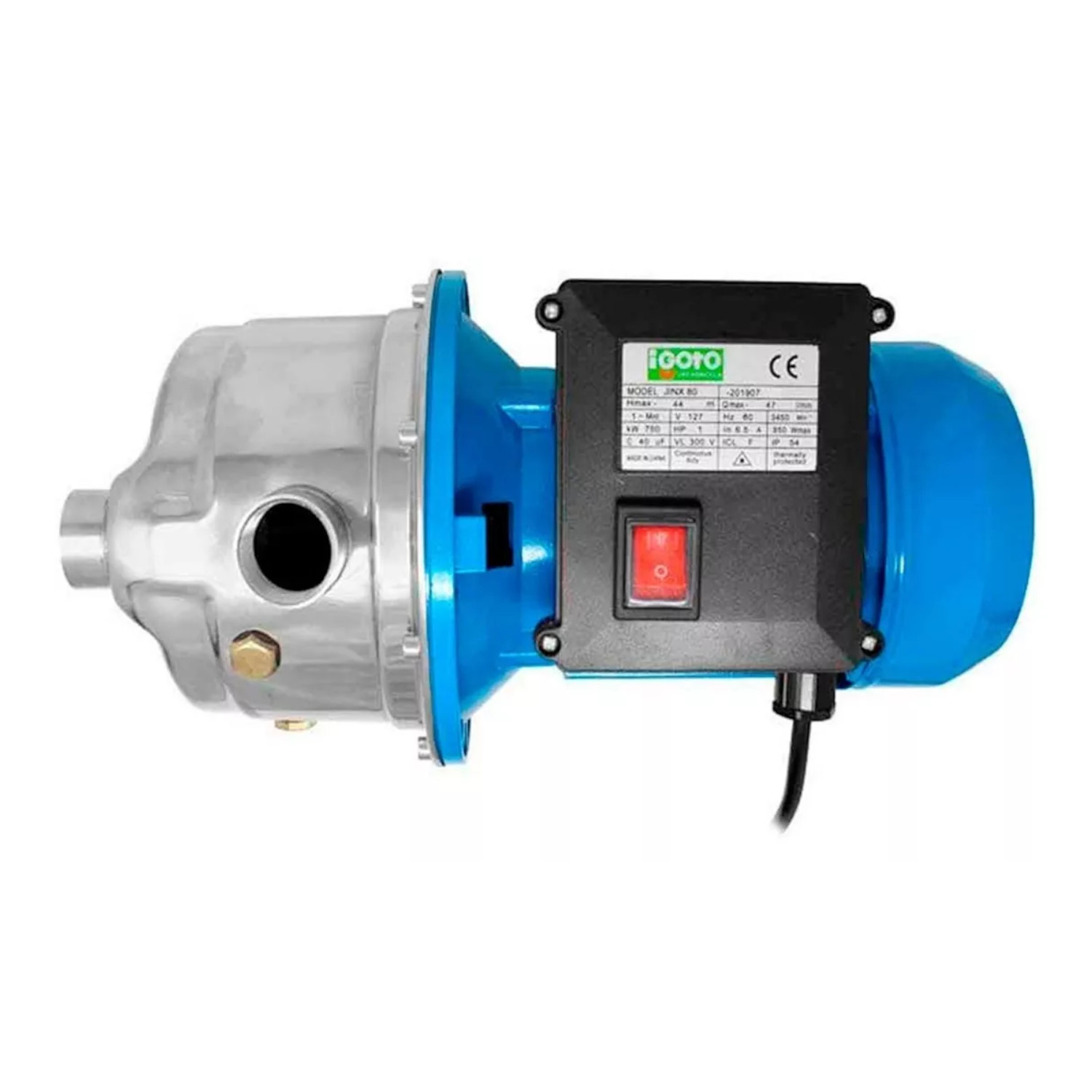 Bomba Periférica Jet 3/4 Hp Acero Inoxidable Igoto Jinx70