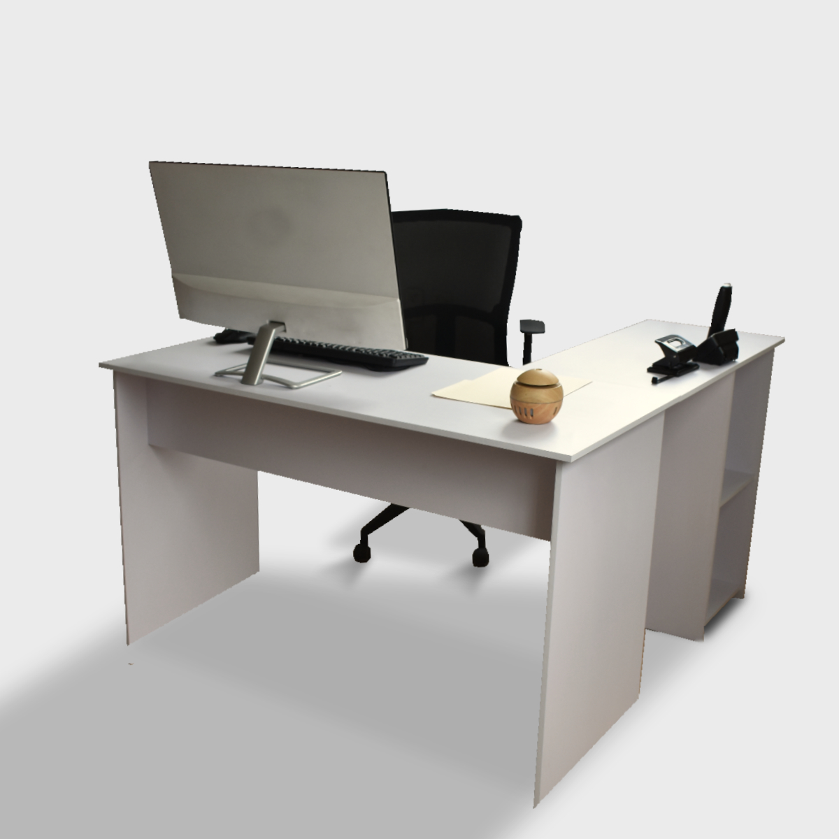 Escritorio Esquinero L  Hogare Blanco