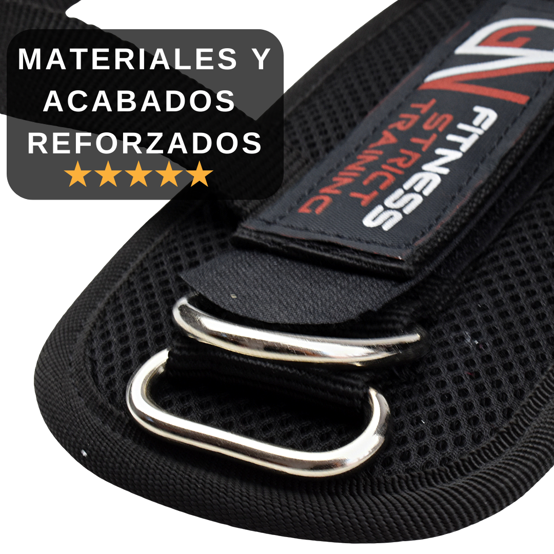 GN FITNESS - Grilletes para Tobillo Gym - Grilletes para Tobillo Gym Mujer y Hombre - Tobilleras Gym - Grilletes Gym - Correa de Tobillo para Gym - Grilletes con Talonera Argolla Ultrareforzada