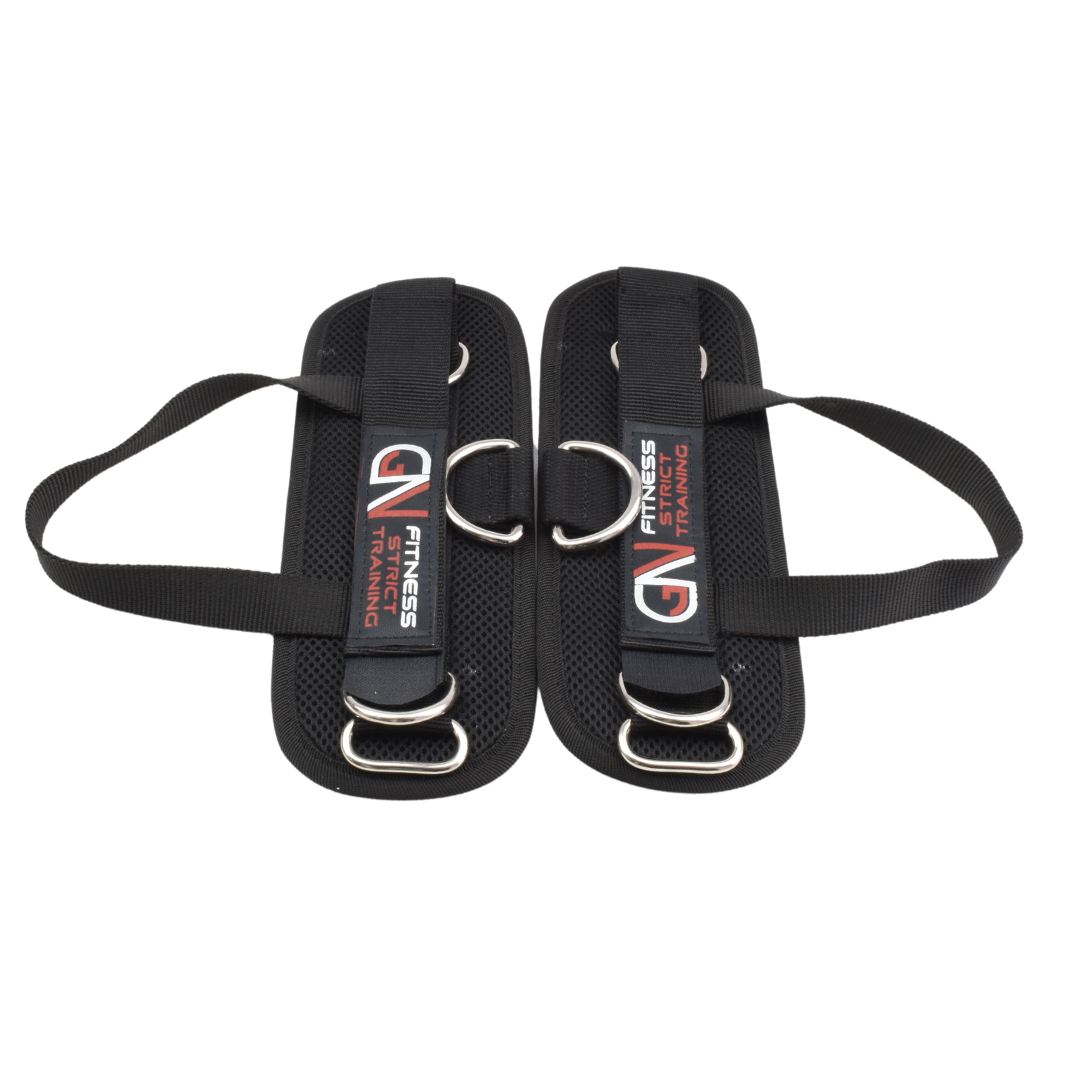 GN FITNESS - Grilletes para Tobillo Gym - Grilletes para Tobillo Gym Mujer y Hombre - Tobilleras Gym - Grilletes Gym - Correa de Tobillo para Gym - Grilletes con Talonera Argolla Ultrareforzada