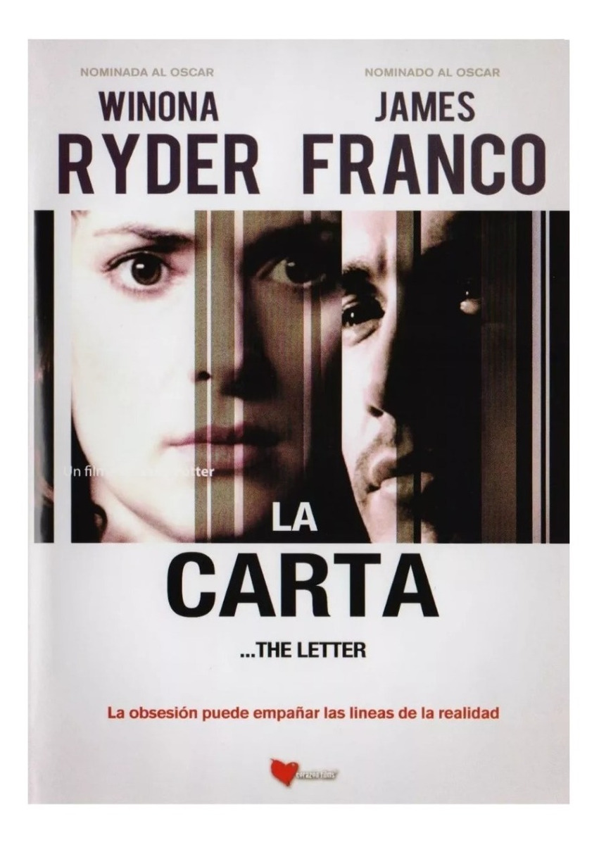 La Carta The Letter Winona Rider James Franco Pelicula Dvd