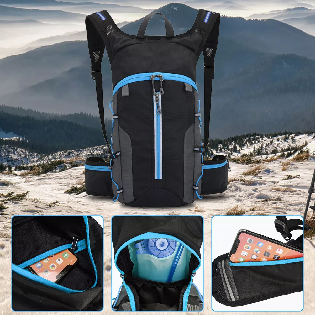 Mochila Hidratación Ciclismo Hiking Con 2 Bolsa De Agua 2l Estilo 2