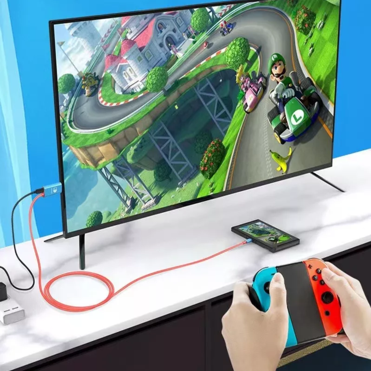 Cable Adaptador Tipo C A Hdmi Para Tv Nintendo Switch / Oled