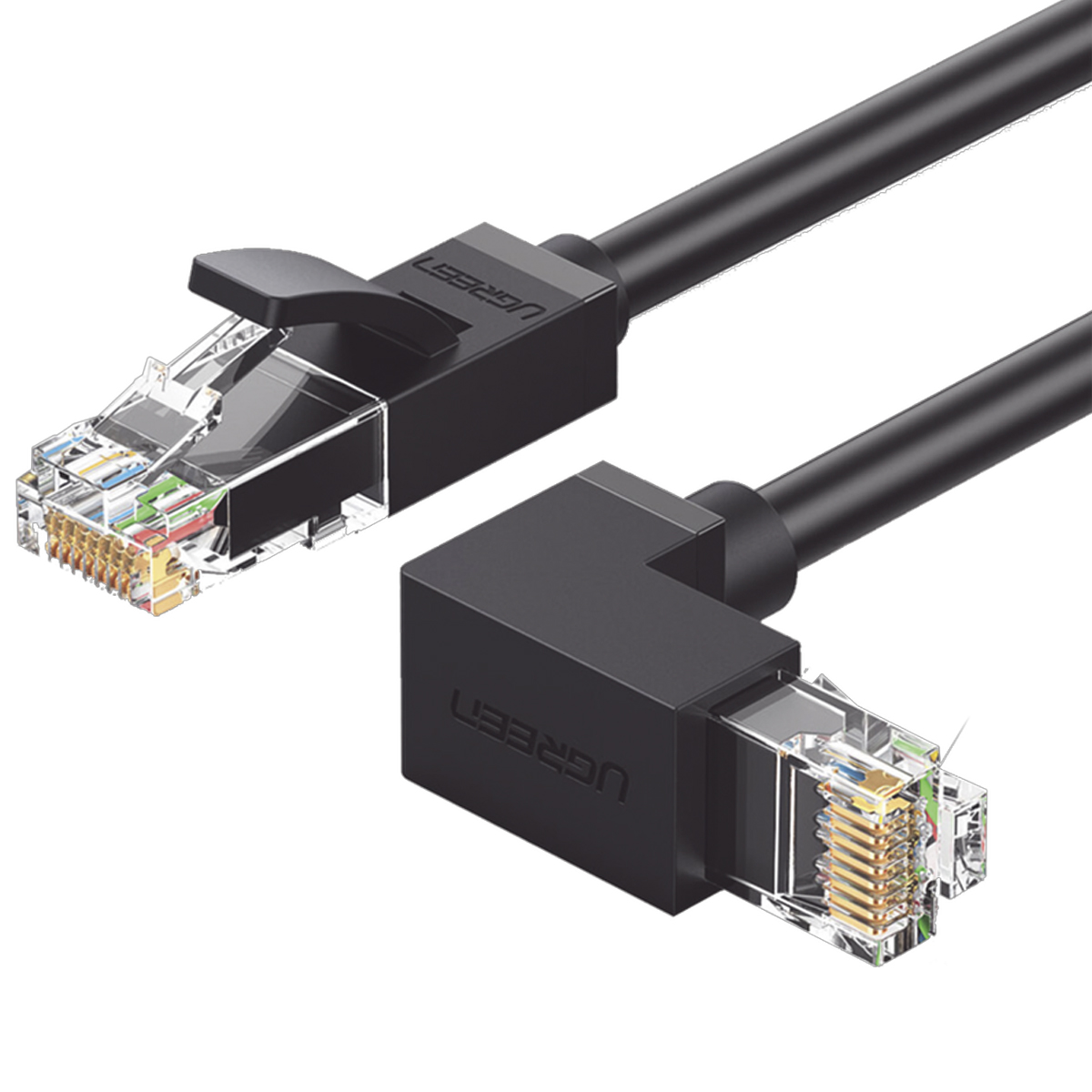 Cable Ethernet Cat6 Utp En Angulo De 90° 1m Ugreen