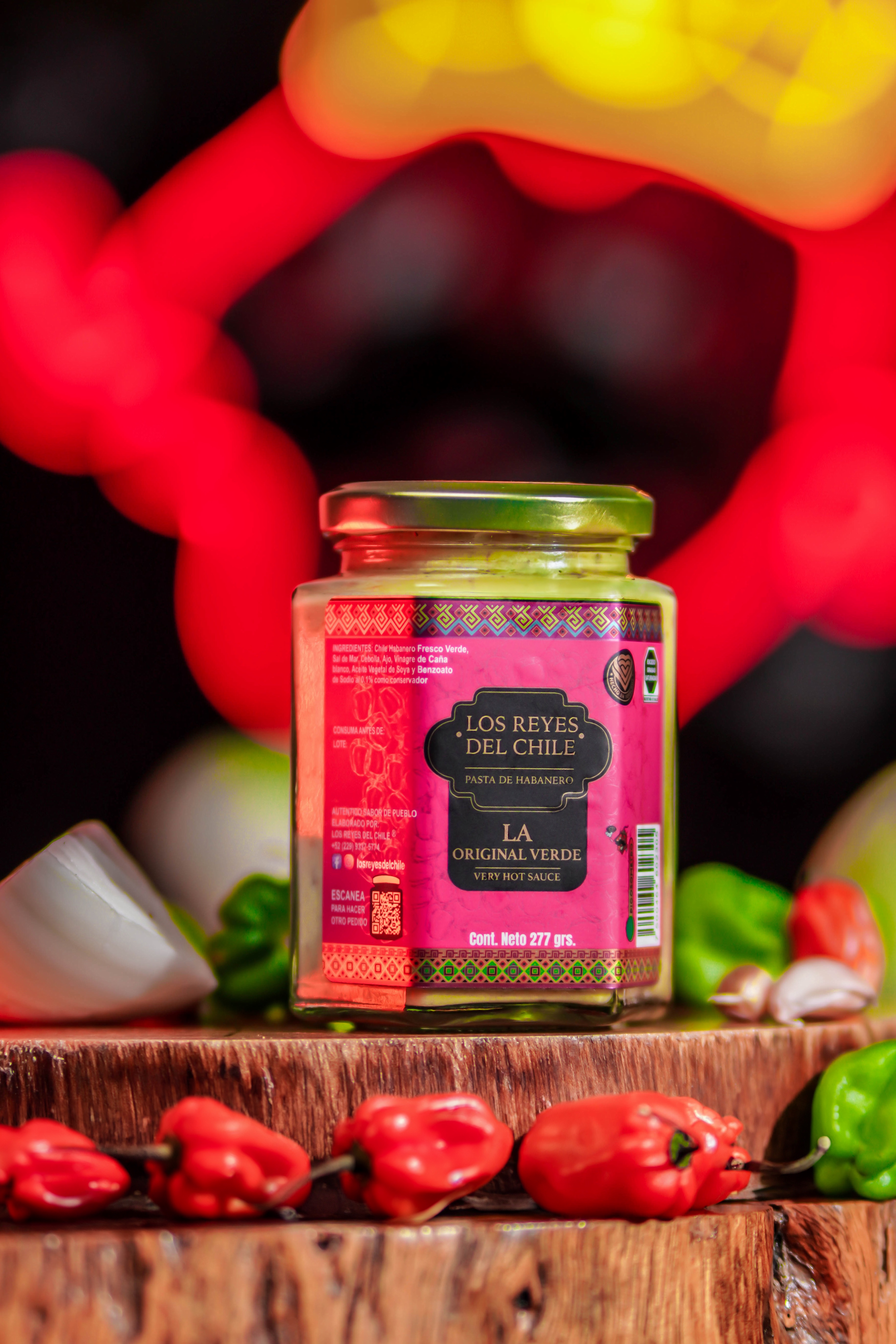Pasta de habanero la original verde salsa untable muy picante 277gr 