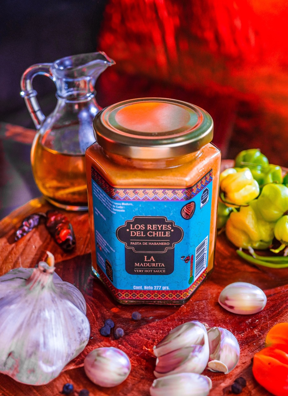 Pasta de habanero la madurita , salsa untable muy picante , 277 gr, hecho en veracruz , artesanal