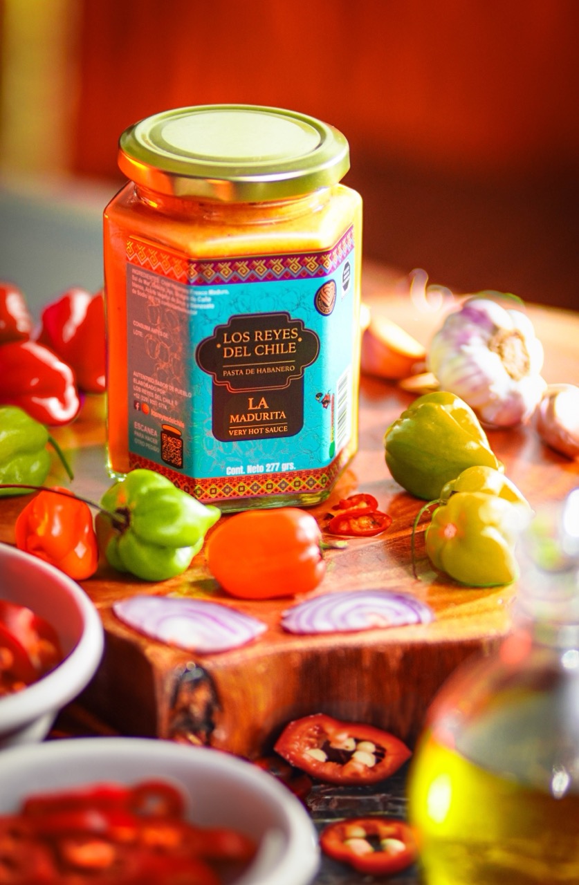 Pasta de habanero la madurita , salsa untable muy picante , 277 gr, hecho en veracruz , artesanal