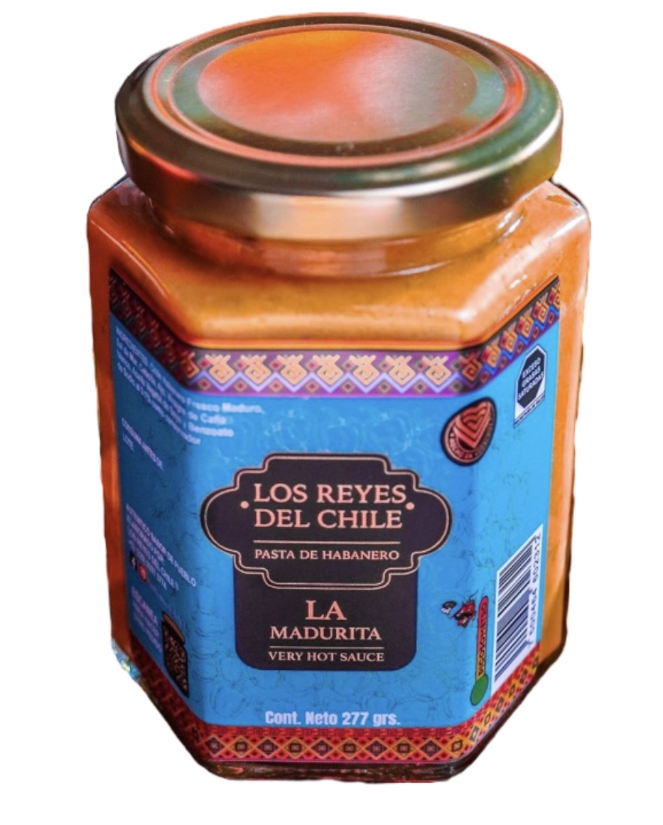 Pasta de habanero la madurita , salsa untable muy picante , 277 gr, hecho en veracruz , artesanal
