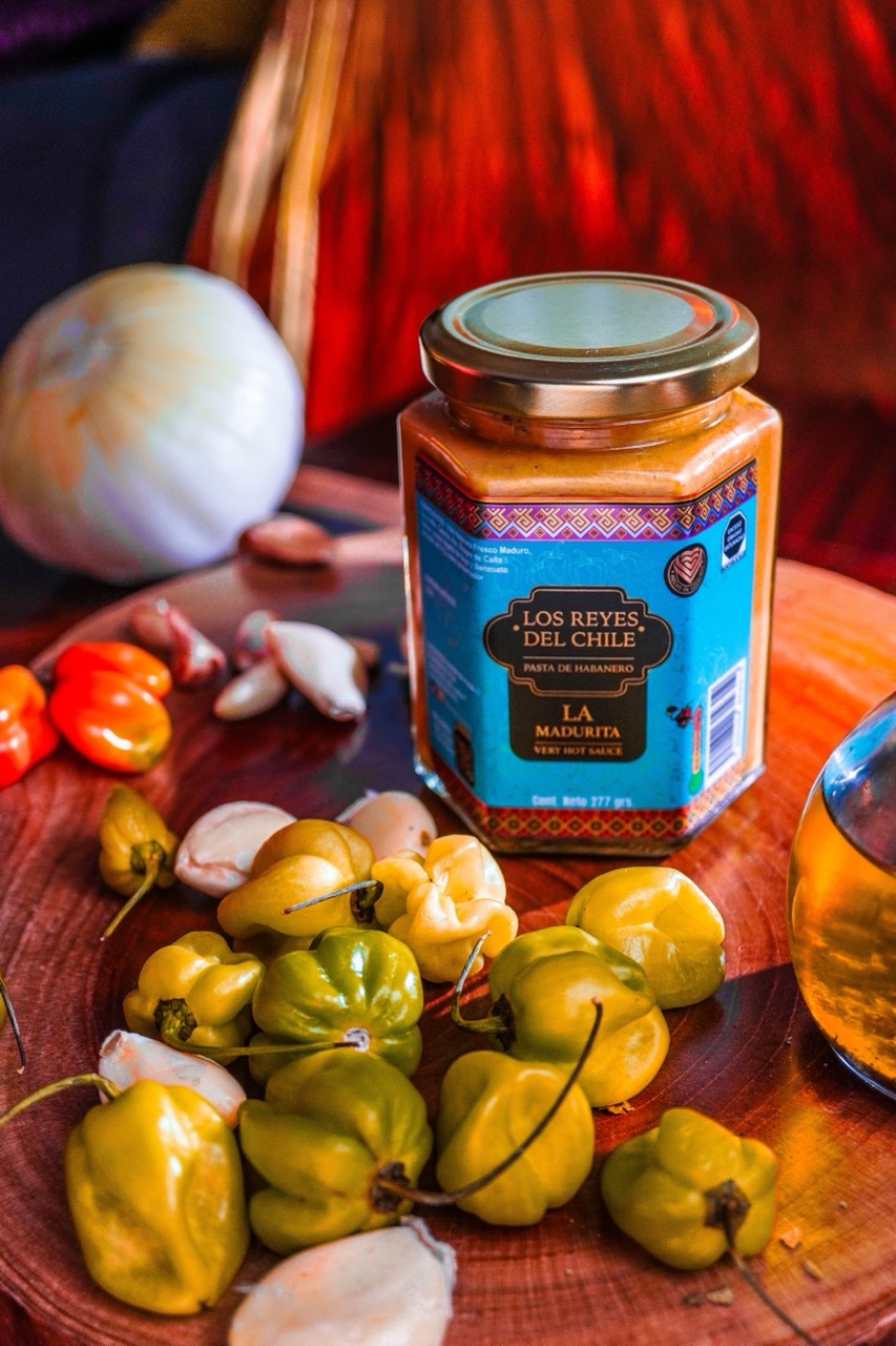 Pasta de habanero la madurita , salsa untable muy picante , 277 gr, hecho en veracruz , artesanal