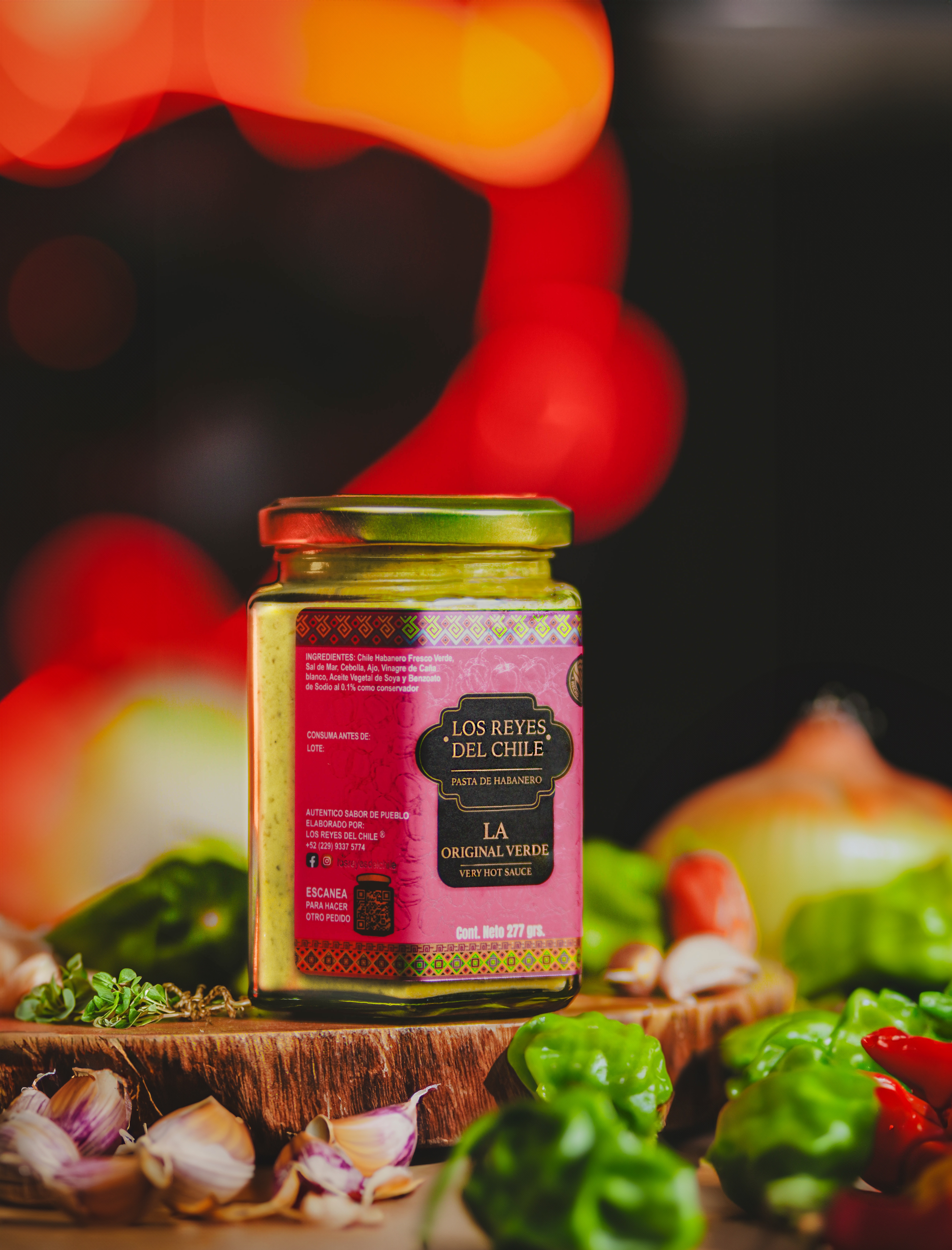 Pasta de habanero la original verde salsa untable muy picante 277gr 