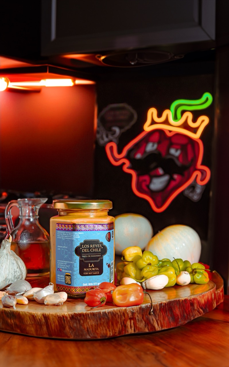 Pasta de habanero la madurita , salsa untable muy picante , 277 gr, hecho en veracruz , artesanal