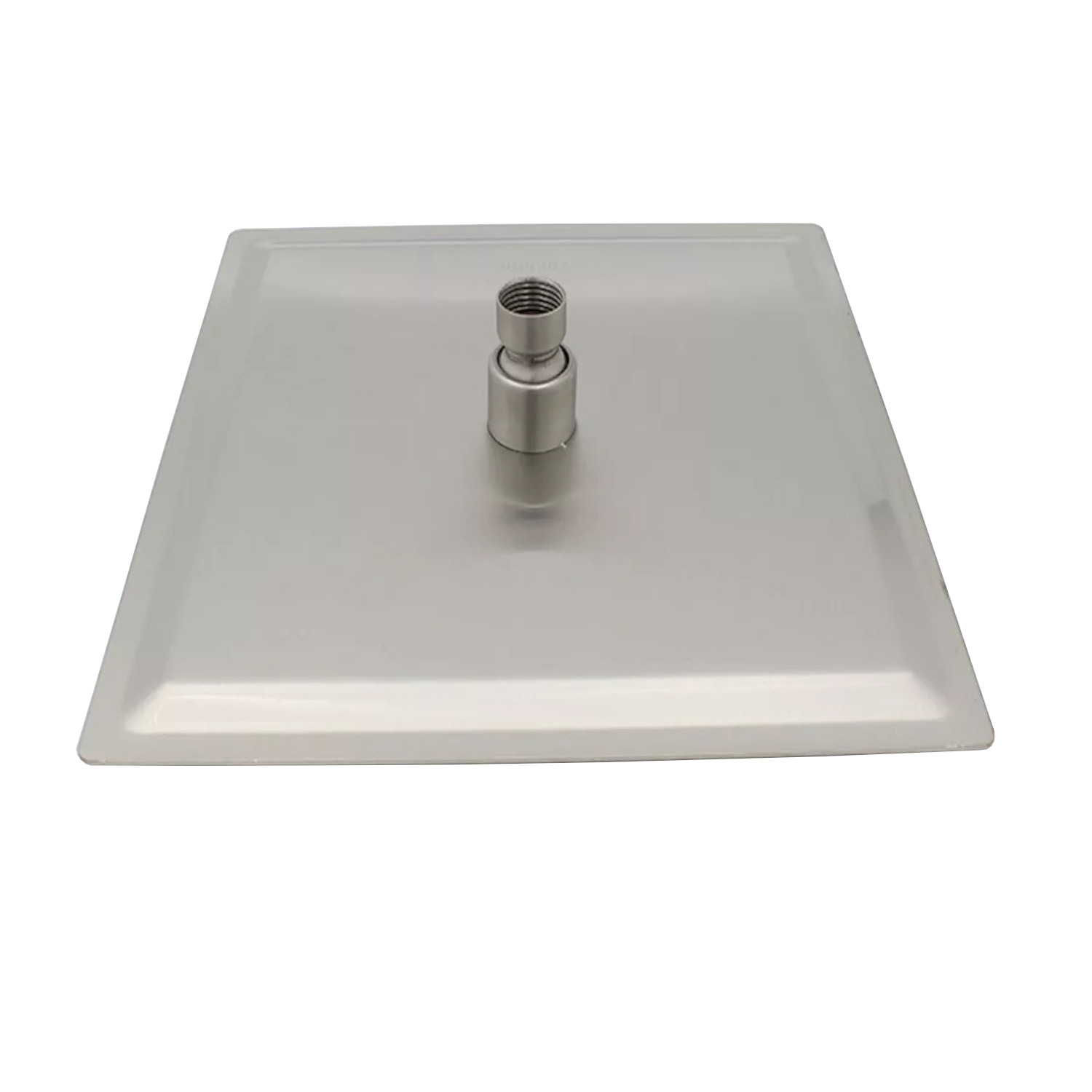 Regadera Cuadrada 25cm Satinada Sin Brazo Baja Y Alta Acero