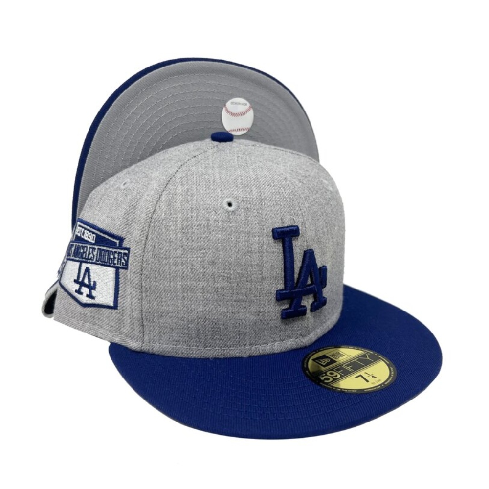 Gorra New Era 59Fifty Angeles Dodgers Heather Patch Gris 60272479