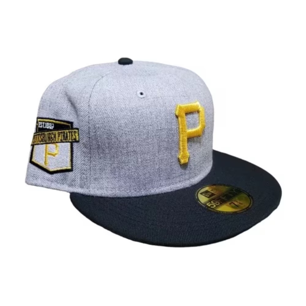 Gorra New Era 59Fifty Pittsburgh Pirates Heather Patch Gris 60272881