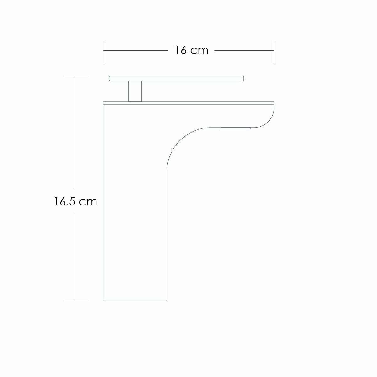 Grifo mezclador para lavabo agua frí­a/caliente cromo con blanco AT4206CW