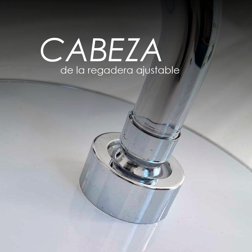 sistema de ducha juego de 2 piezas regadera redonda y mezclador cromo montaje en pared