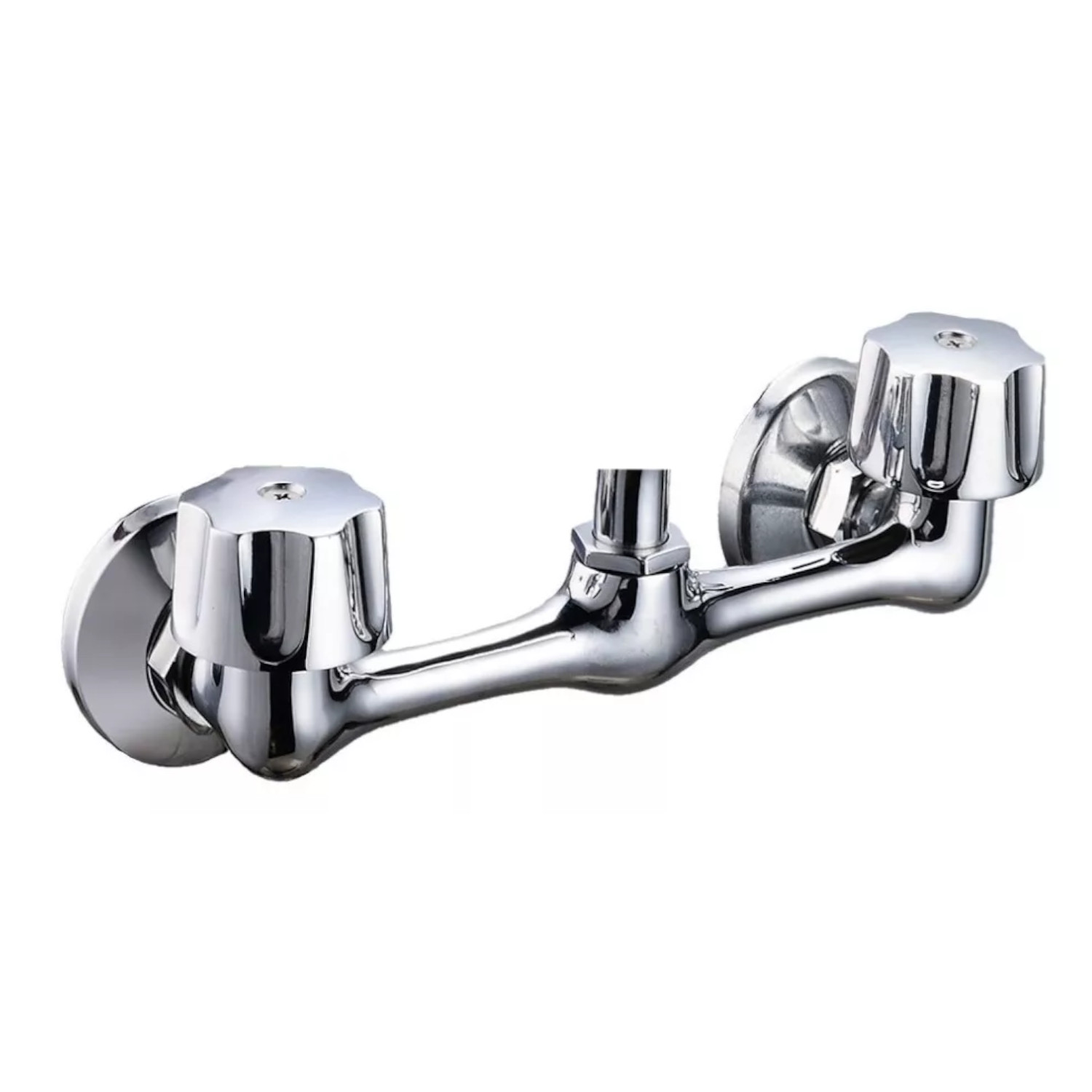 Llave Mezcladora Agua Fregadero O Tarja De Cocina Alfa Cromada Acero Inoxidable de Empotrar