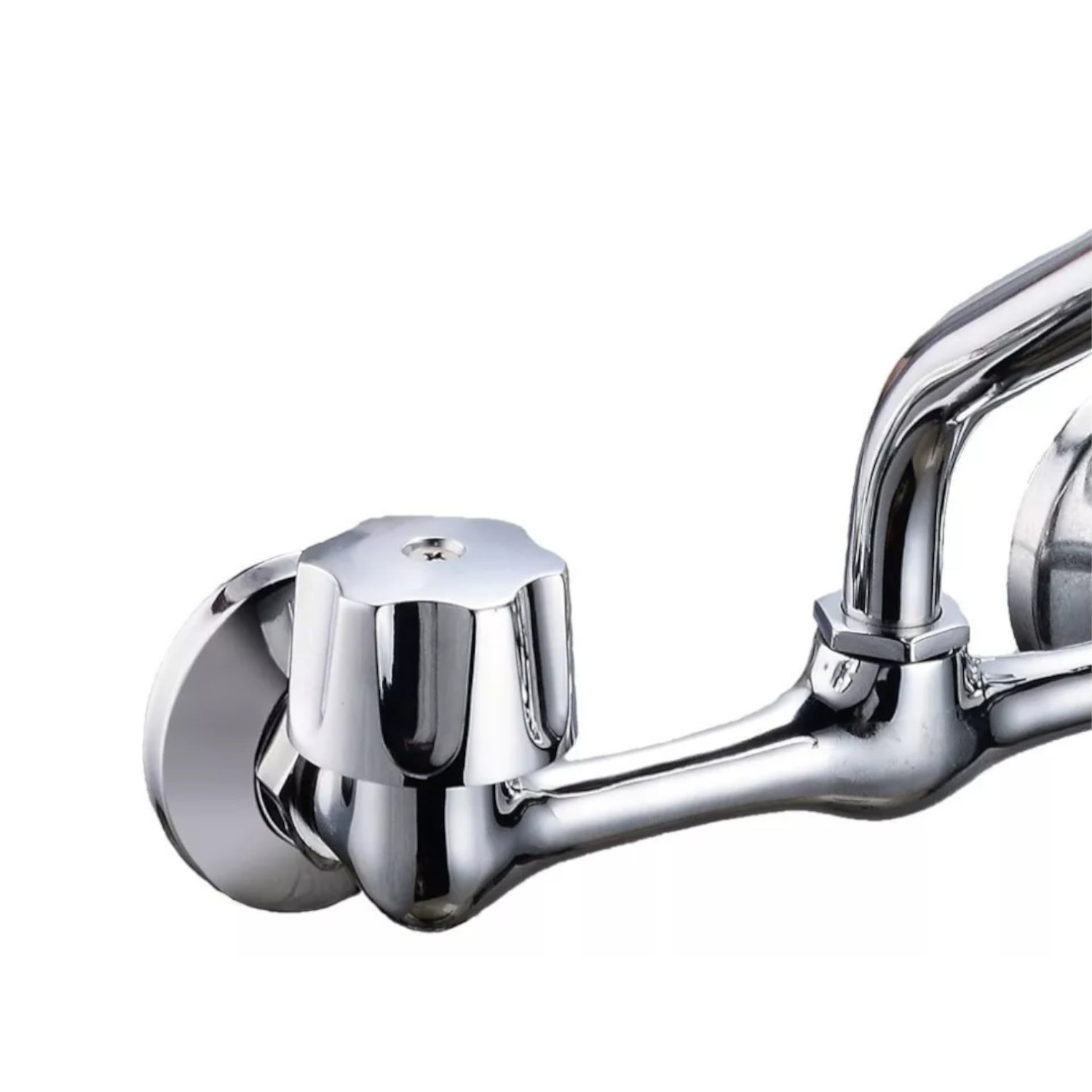 Llave Mezcladora Agua Fregadero O Tarja De Cocina Alfa Cromada Acero Inoxidable de Empotrar