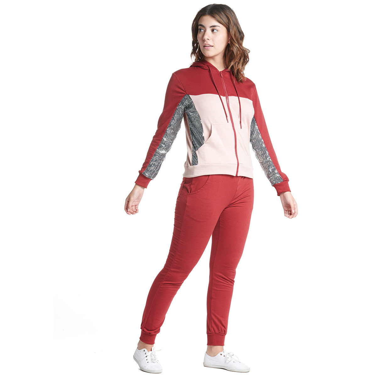 Conjunto Deportivo para Dama combinado Sudadera con Pants