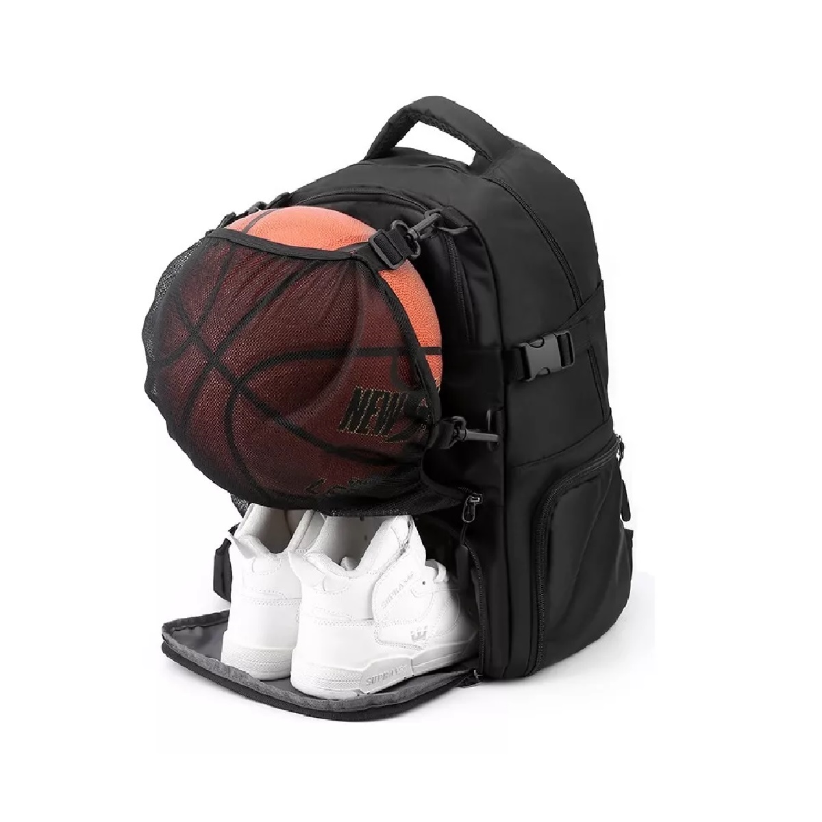 Mochila De Baloncesto Fútbol Con Compartimento Para Pelotas Y Zapatos