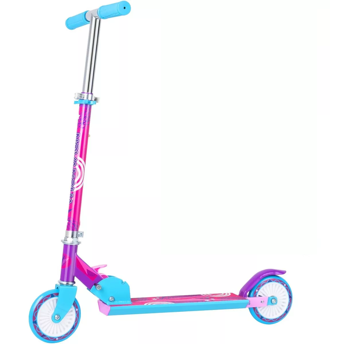 Scooter Plegable Ligero Y Con Manubrio De Altura Adjustable Rosa Chicle