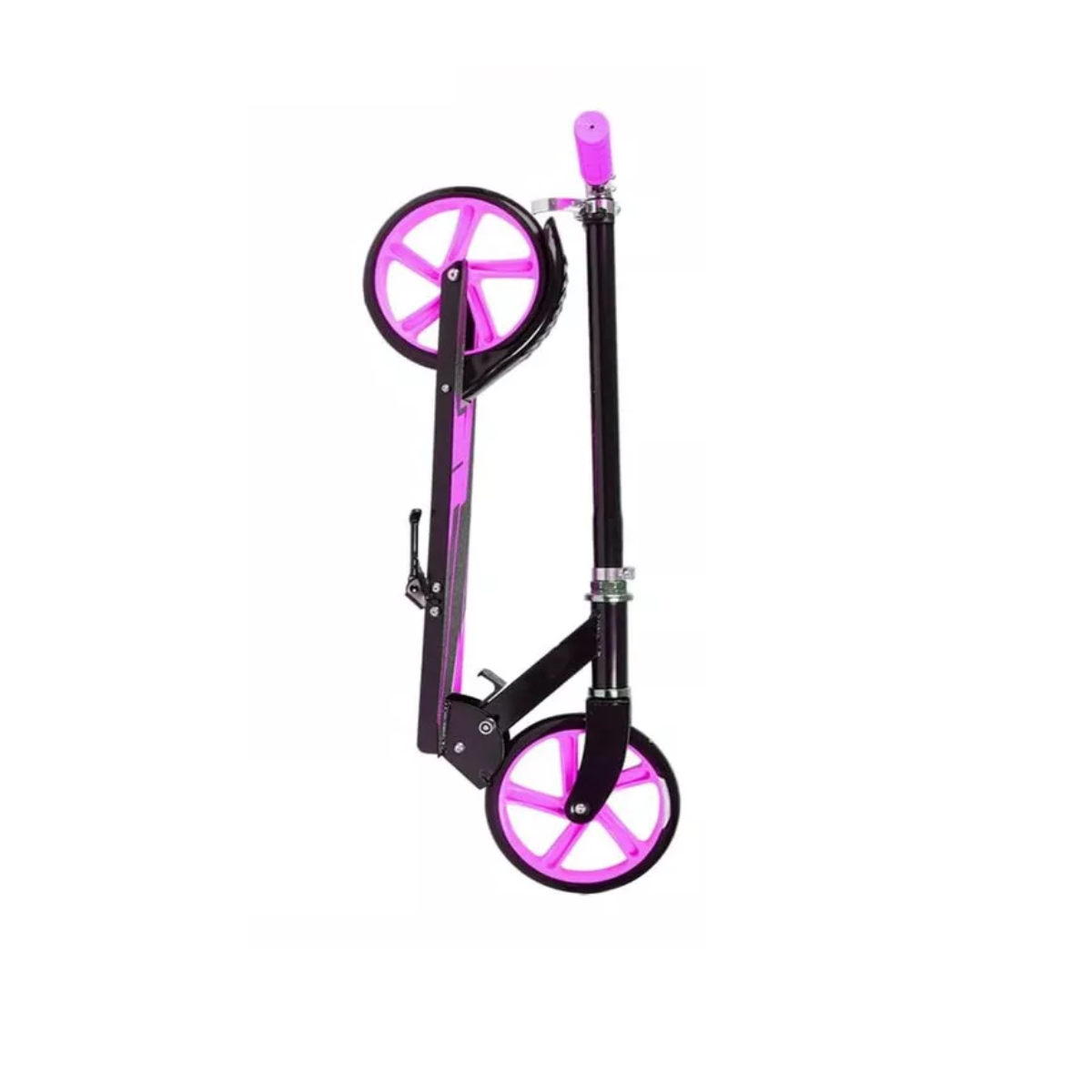 Scooter Plegable Ligero Y Con Manubrio De Altura Adjustable Rosa Negro