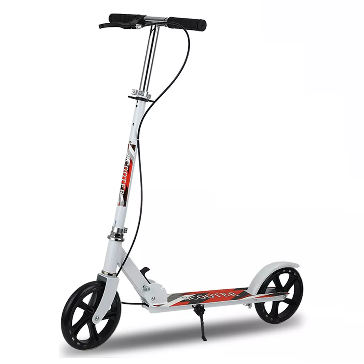 Scooter Patín Del Diablo Ajustable Plegable Jóvenes Adultos Blanco