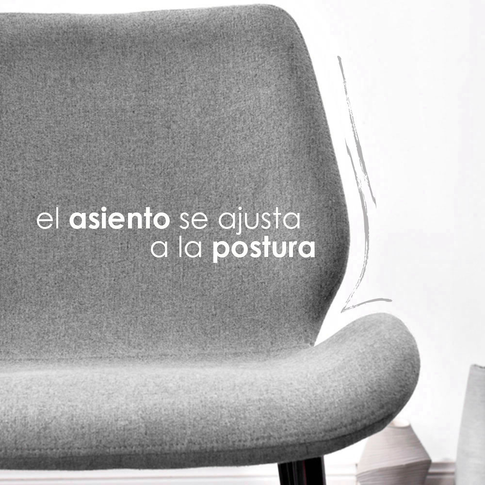 Silla de comedor berlin/Gris