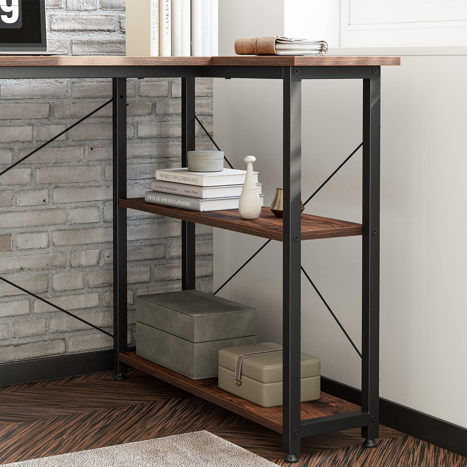 Escritorio Esquinero Pequeño Home Office Bossa Groelandia.