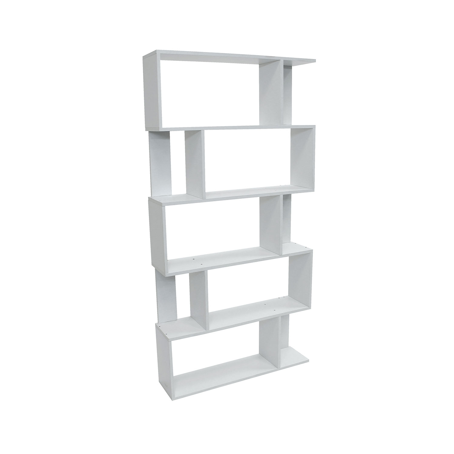 Librero Sippar Biblioteca Moderno Bossa Blanco 5 Niveles.