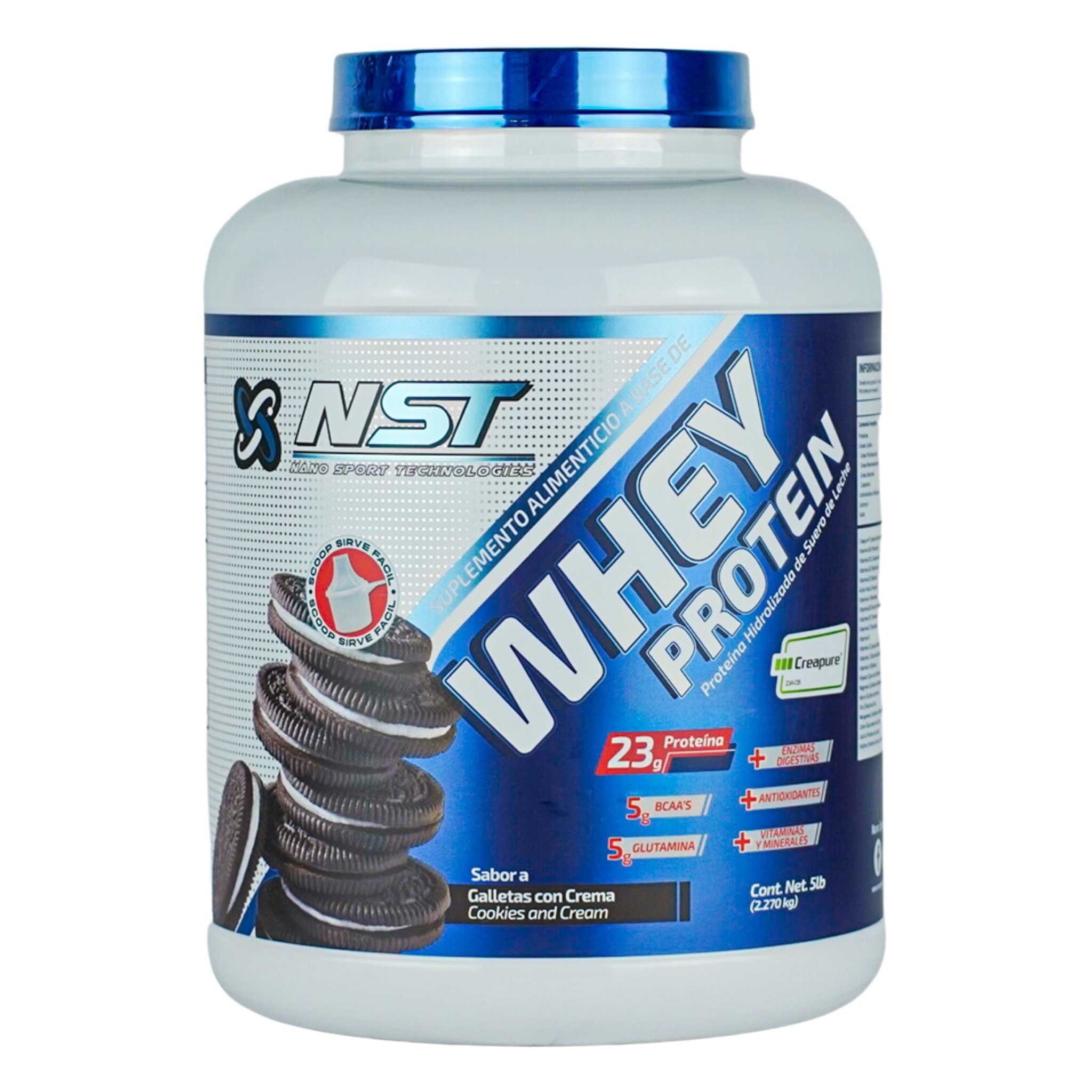 NST | Whey protein | Cookies & Cream | Proteína de suero de leche Hidrolizada | Con Creapure