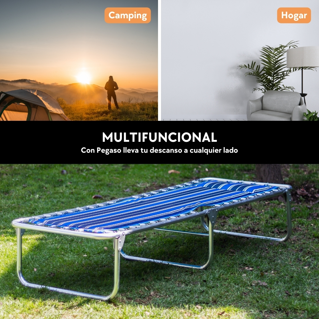 Catre Camastro Plegable Acojinado Con Almohadilla - Pegaso.
