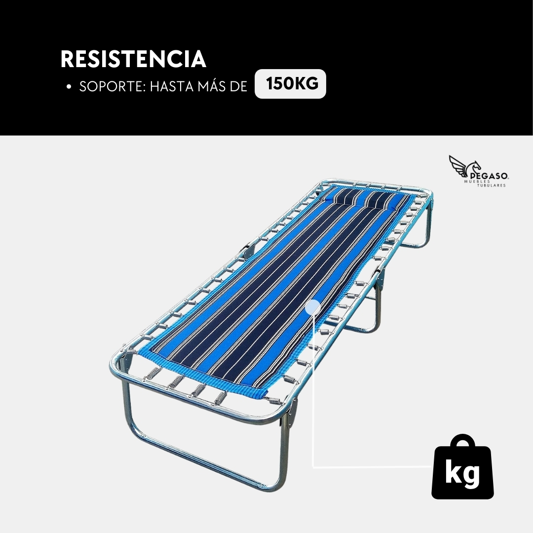 Catre Camastro Plegable Acojinado Con Almohadilla - Pegaso.