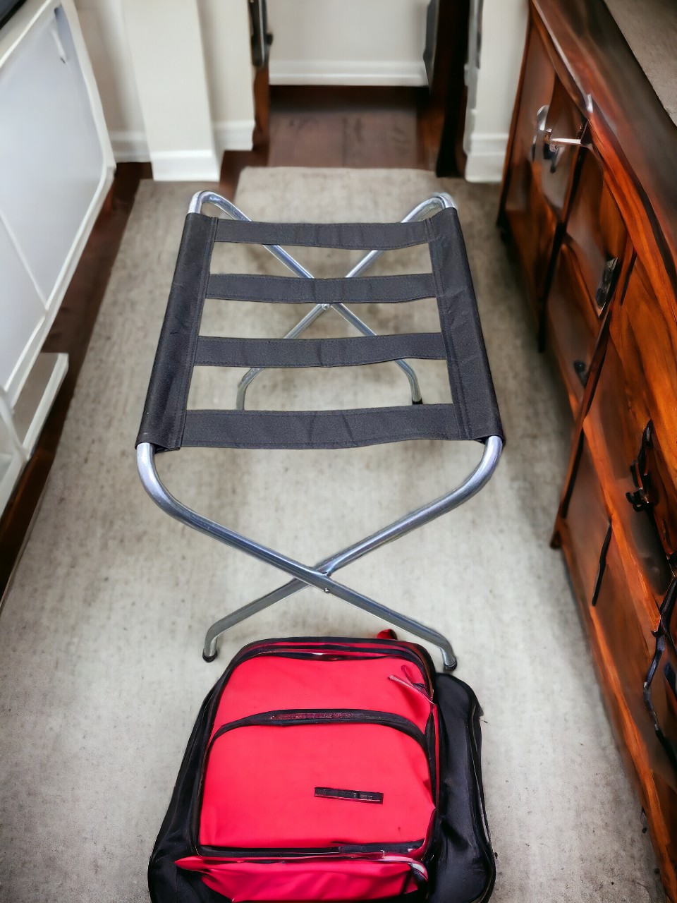 Banco Porta Maletas Rack Estante Recamara Hotel Equipajes - Pegaso.