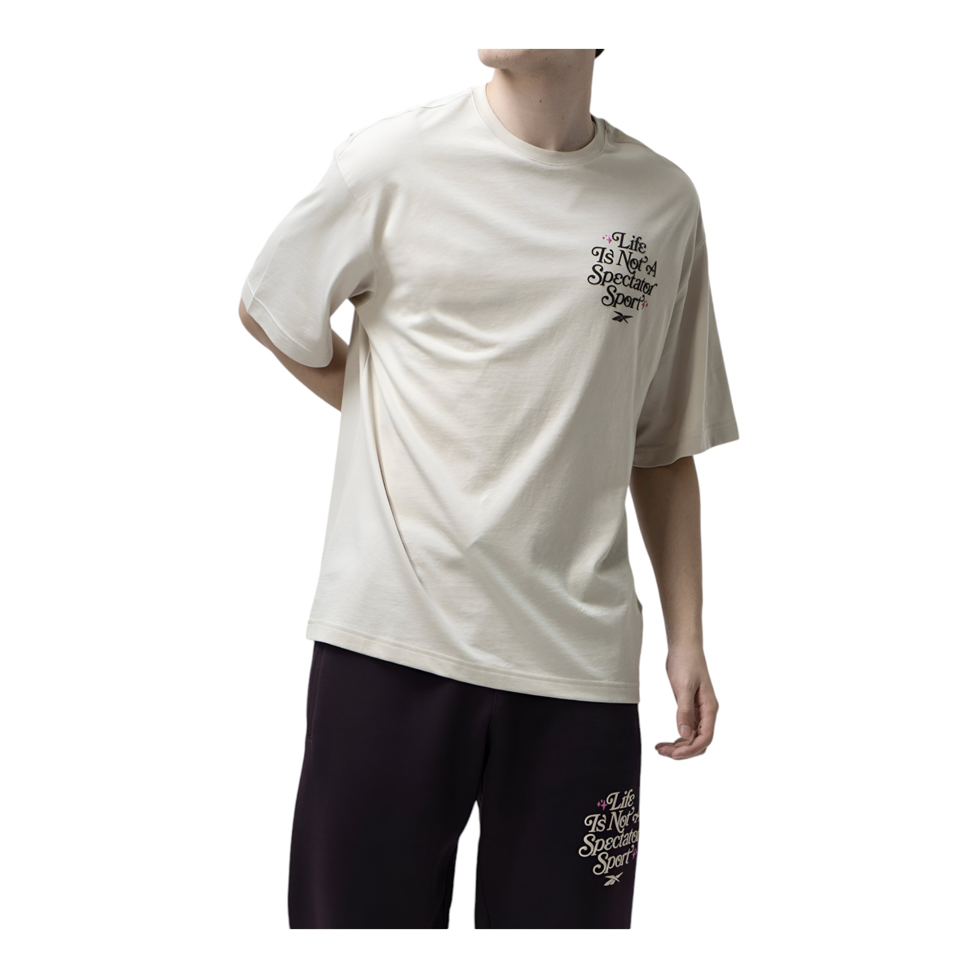 Pantalones reebok hombre beige deals