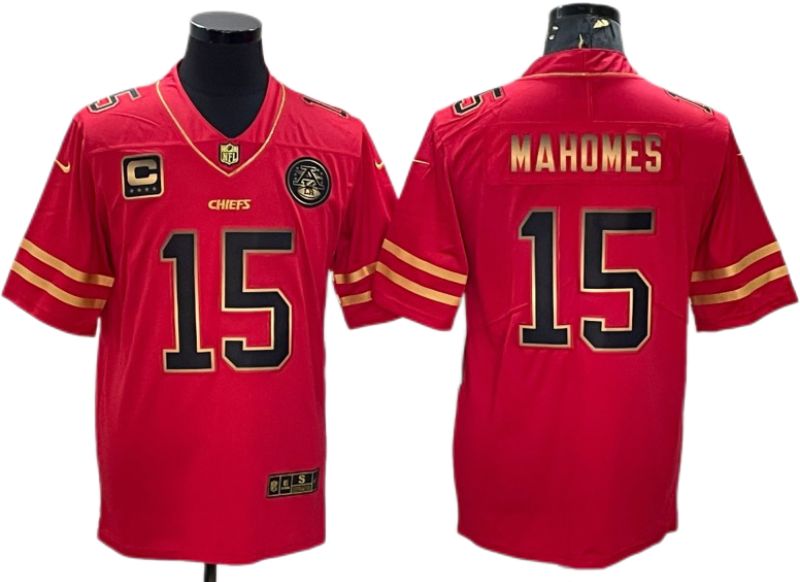 Patrick Mahomes Red & Black deals Hallow Jersey