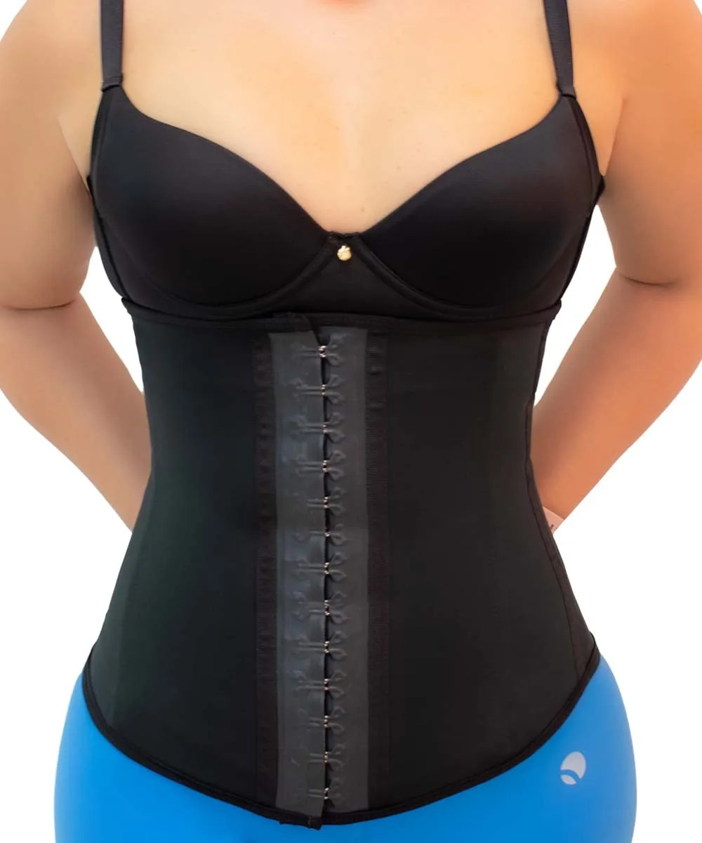 2 Pack Fajas Cinturillas Colombianas De Latex Con Broches Frontales Deportivas Reductoras
