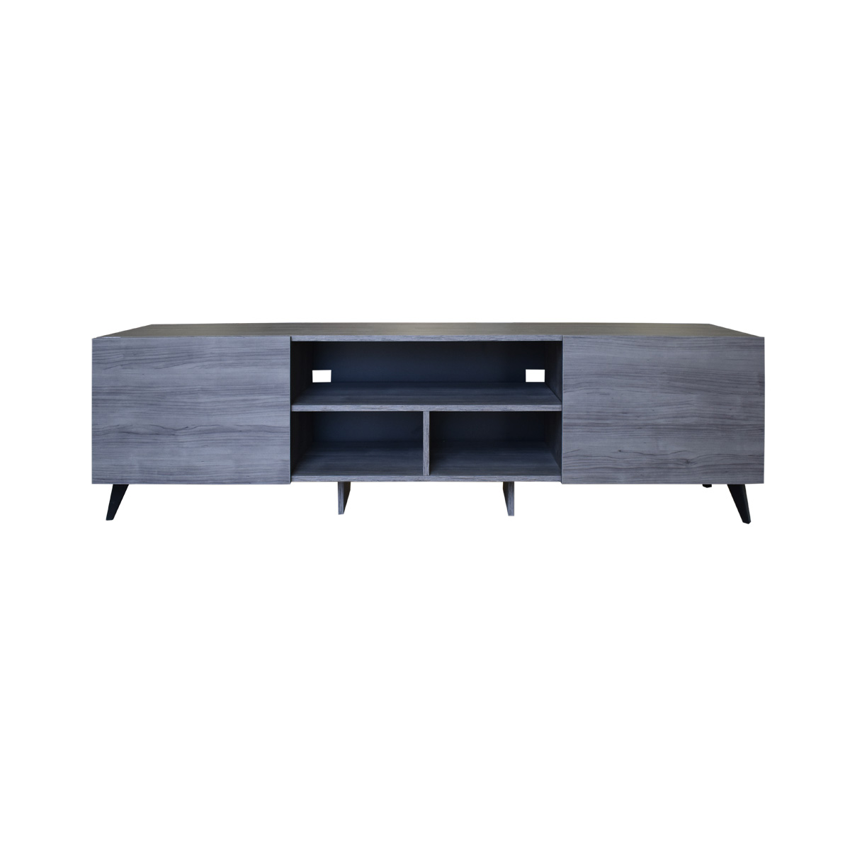  Mueble para TV de 80" Europa  Elegante y Moderno Hogare Gris Storm