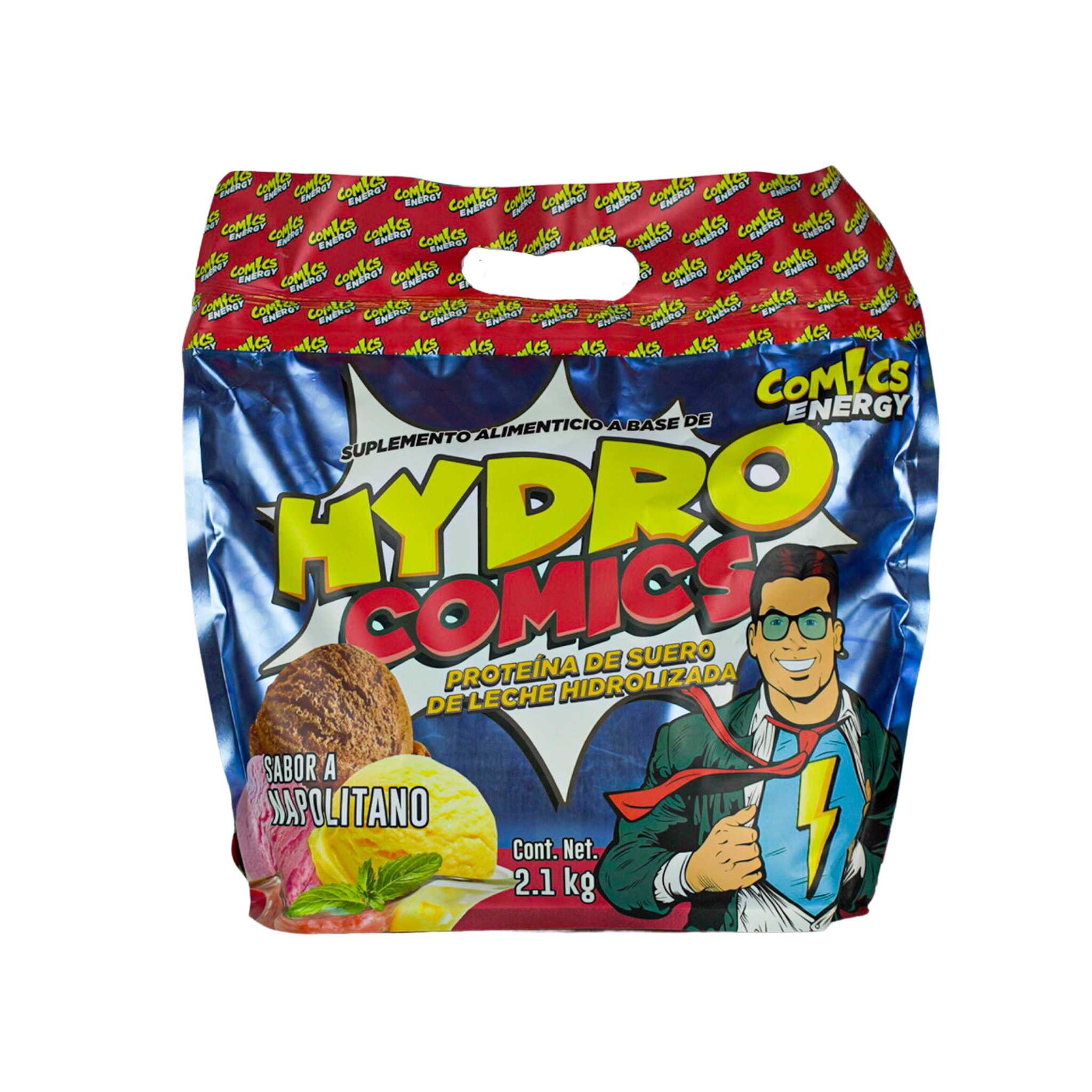 Comics Energy | Hydro Comics | Napolitano | Proteína Whey hidrolizada