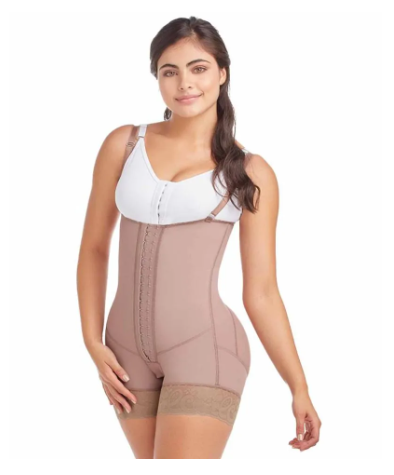Fajas Colombianas Powernet Levanta Glúteos Reductora Strapless Short Control de Abdomen