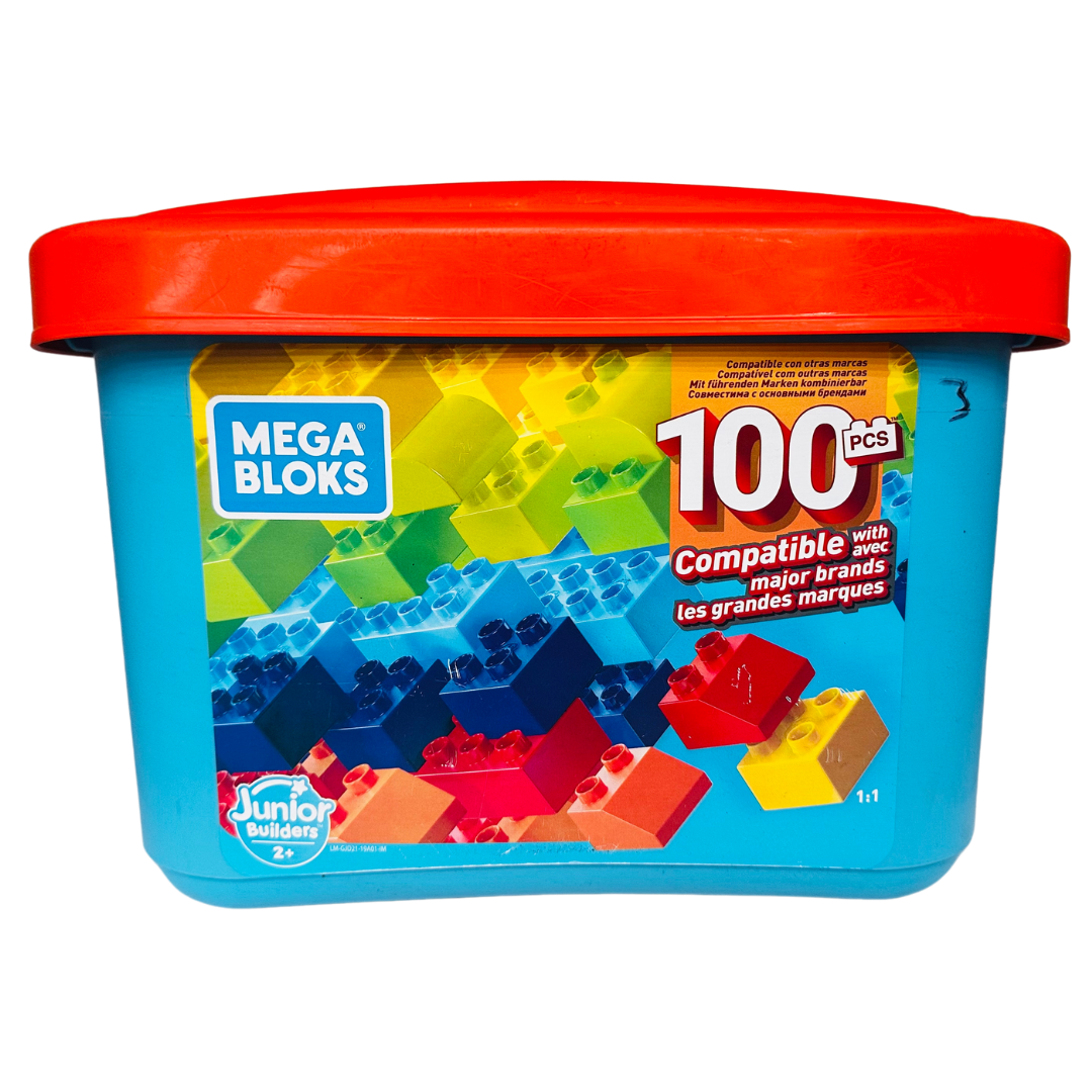100 Piezas Bloques Para Construccion NiÃ±os MEGA BLOKS Mega Caja