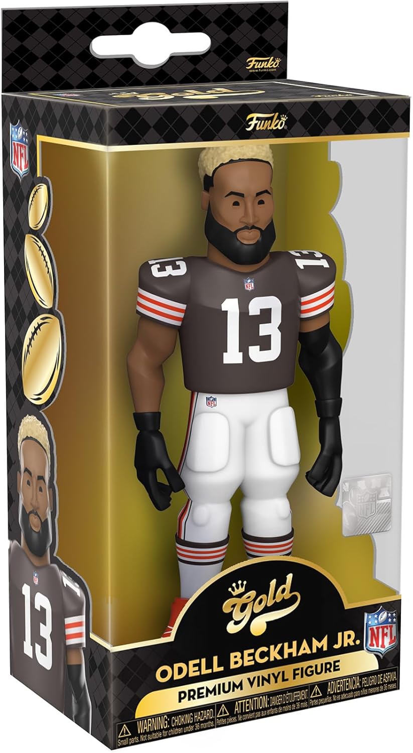 Funko NFL Cleveland Browns Gold Odell Beckham Jr. 5-Inch Inch Premium Vinyl Chase