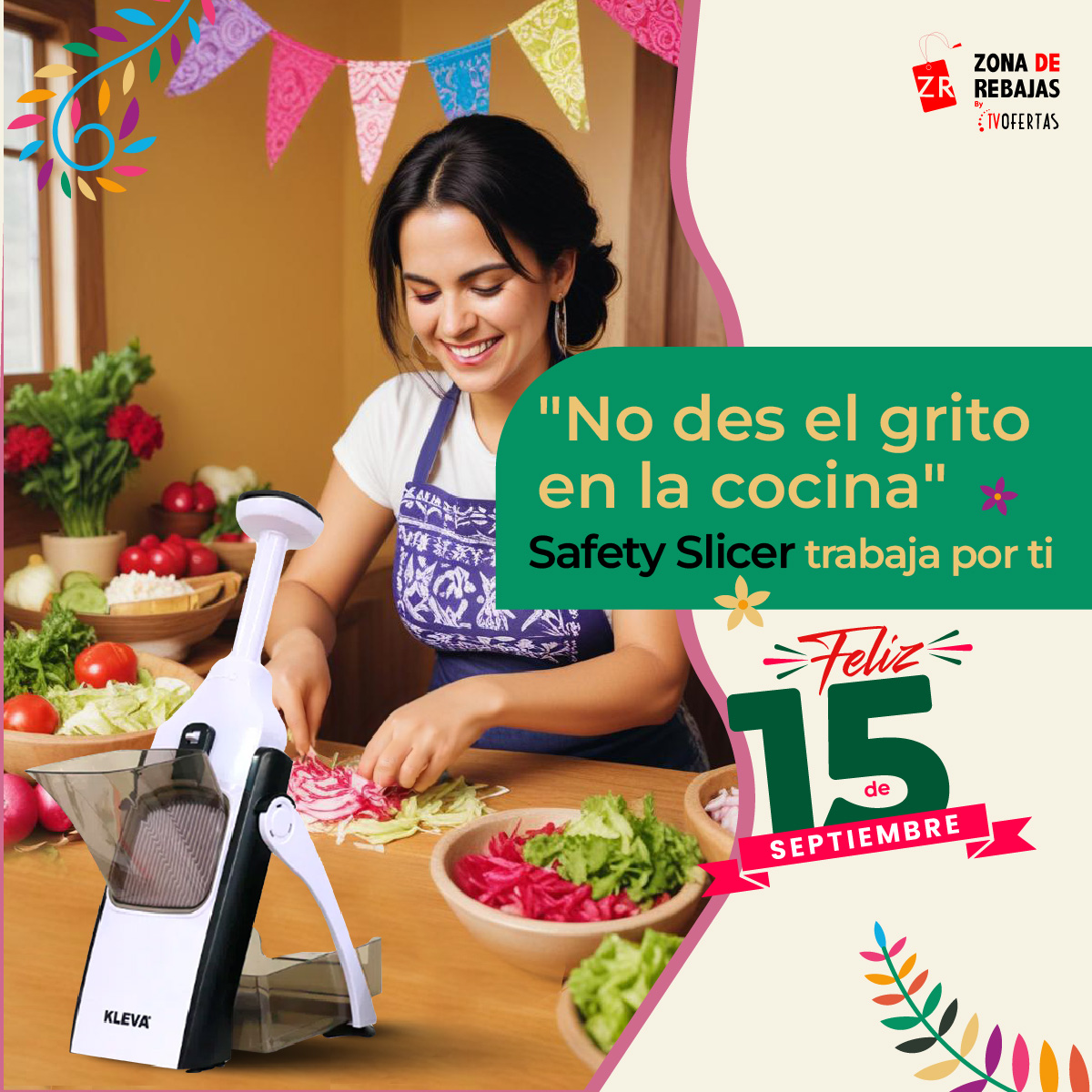 Rallador, Rebanador y Cortador único con selectores de grosor para Frutas, Verduras y Quesos Multifuncional Ready Cook Safety Slicer, cambiador de cuchillas integrado 