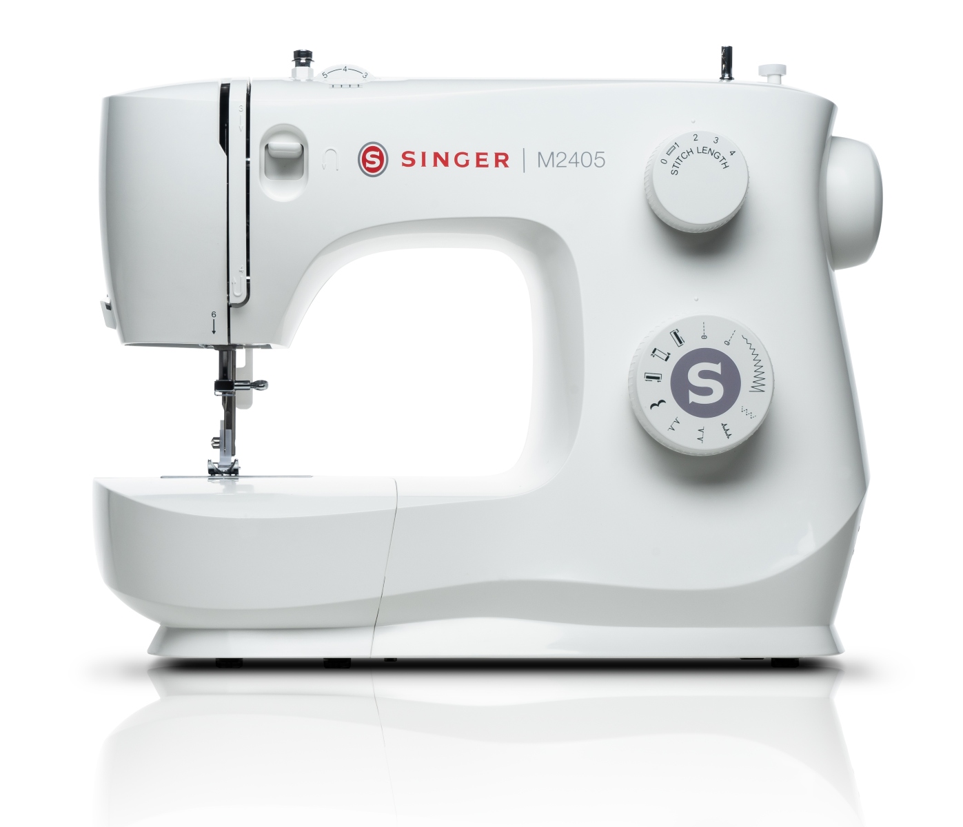 Maquina de Coser Singer M2405 8 Puntadas Blanca ALBY7