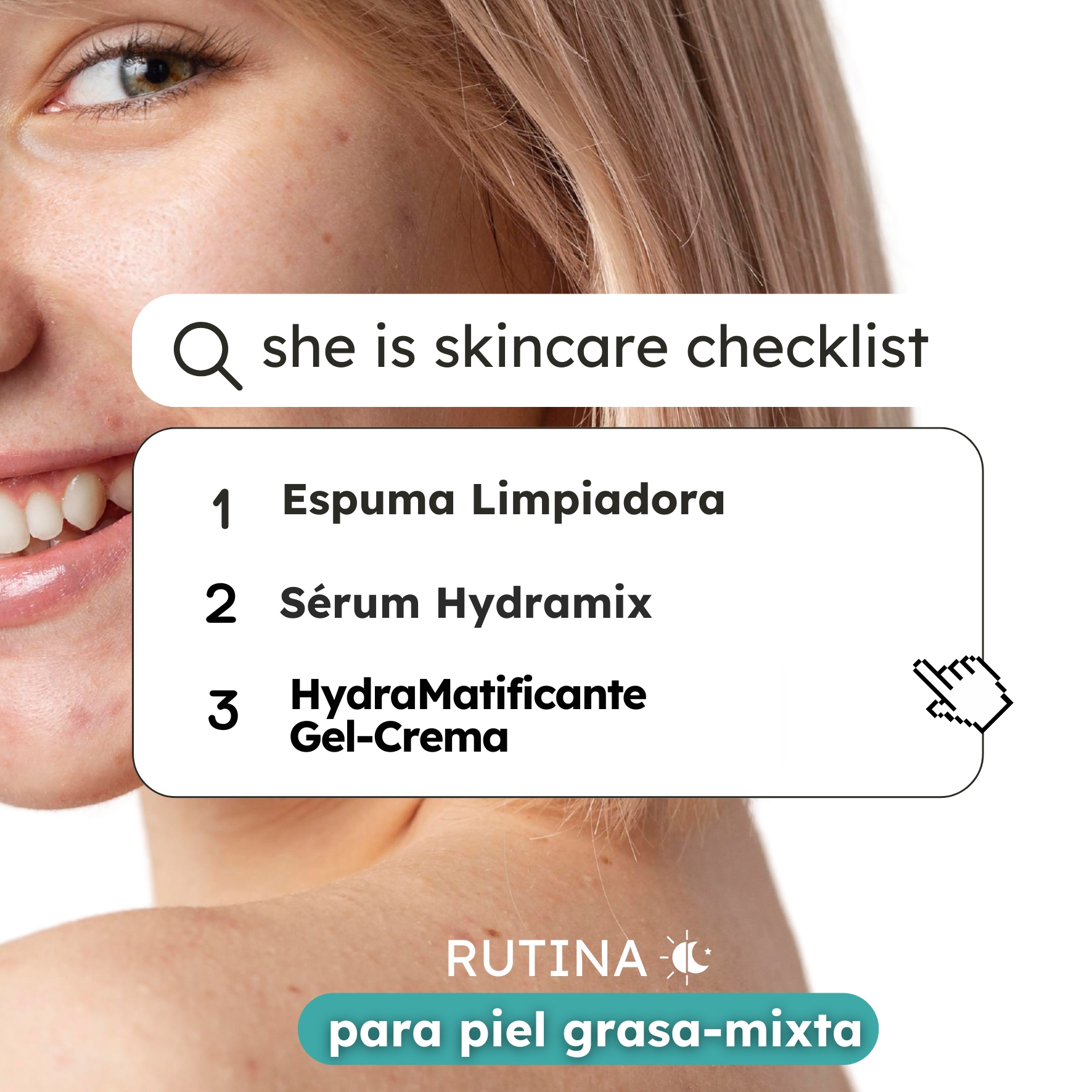 Set Facial Control de Grasa (Limpiador facial + Crema Matificante) She is skincare