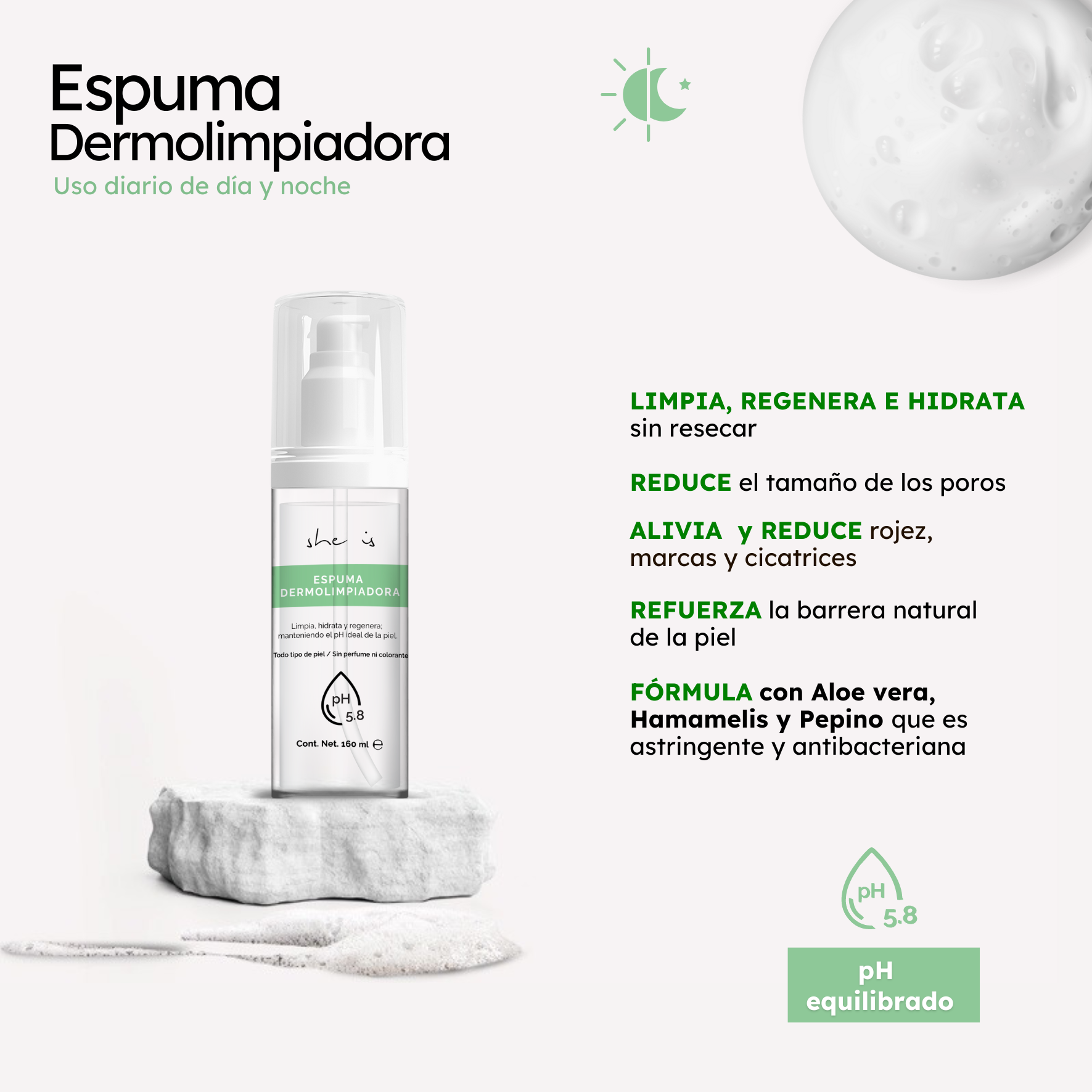 Set Facial Control de Grasa (Limpiador facial + Crema Matificante) She is skincare