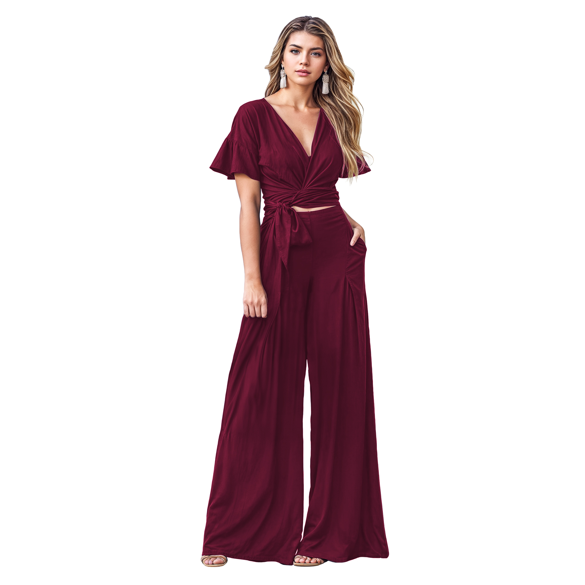 Conjuntos elegantes de pantalon para dama sales