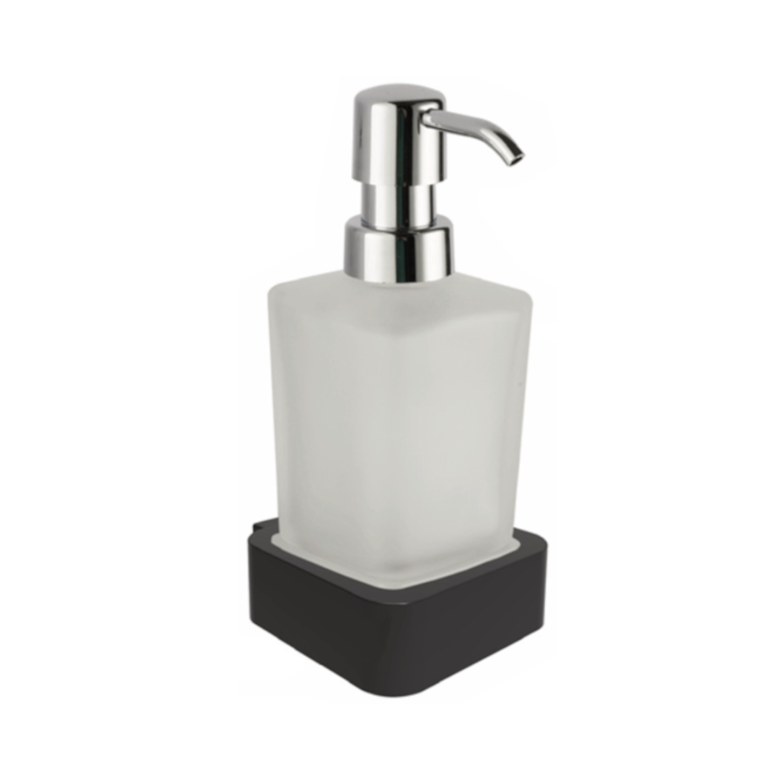 Dispensador De Jabón Líquido Baño Negro Mate