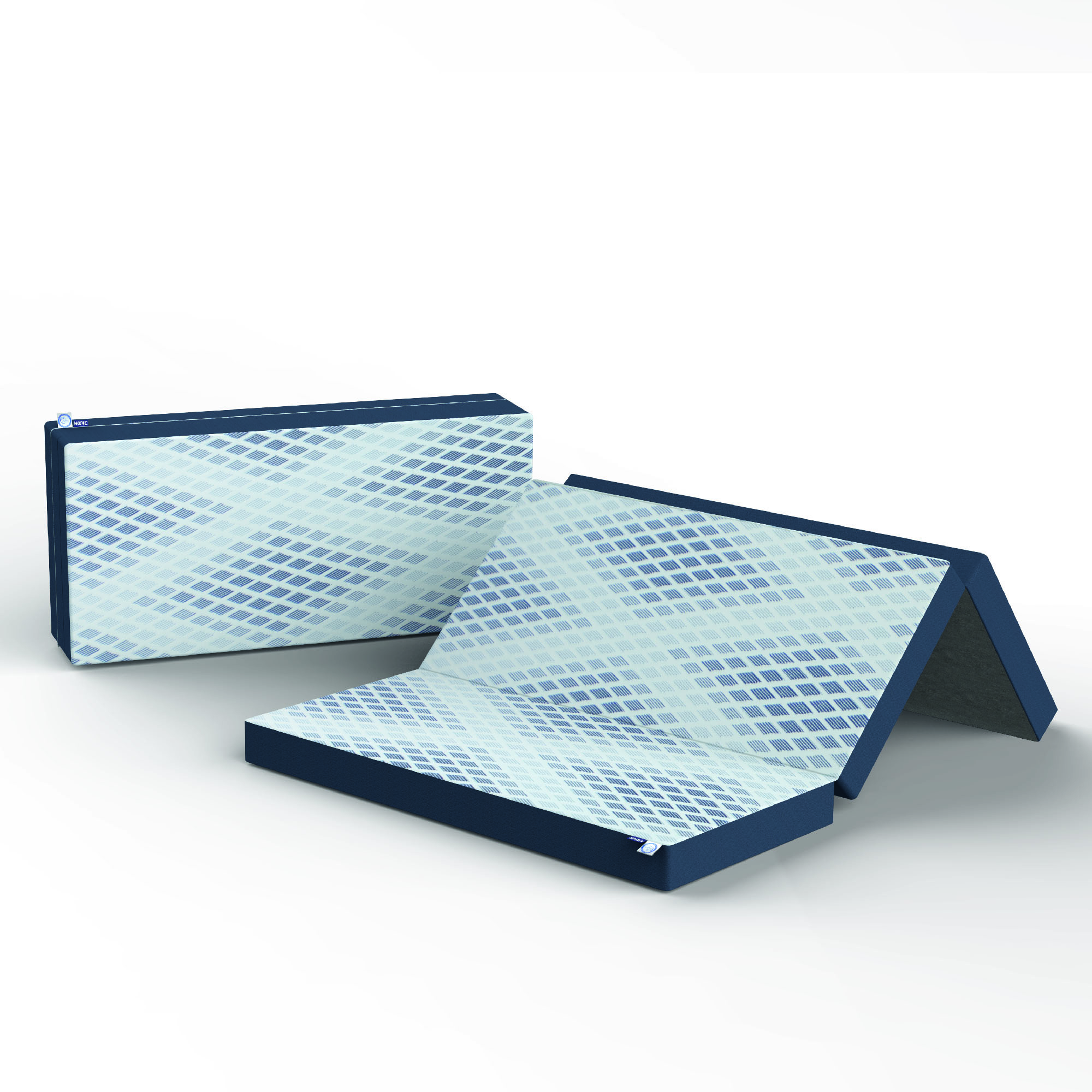 DR JOOHN Colchón seccionado en 3 | Matrimonial | Diseño Plegable, portátil, Confortable y practico | Ideal para Cualquier Espacio | Funda de Algodón-Poliéster con Cierre extraíble. (90 x 135 x 10 cm).